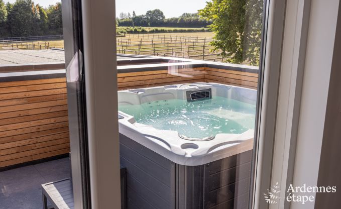 Maison confortable  Welkenraedt pour 6 personnes avec jacuzzi, quipements de jeux et jardin priv