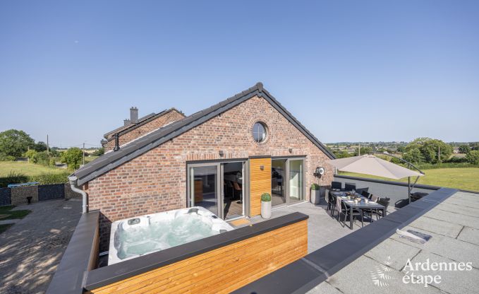 Maison confortable  Welkenraedt pour 6 personnes avec jacuzzi, quipements de jeux et jardin priv