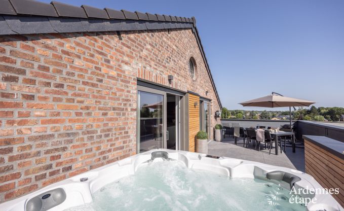 Maison confortable  Welkenraedt pour 6 personnes avec jacuzzi, quipements de jeux et jardin priv