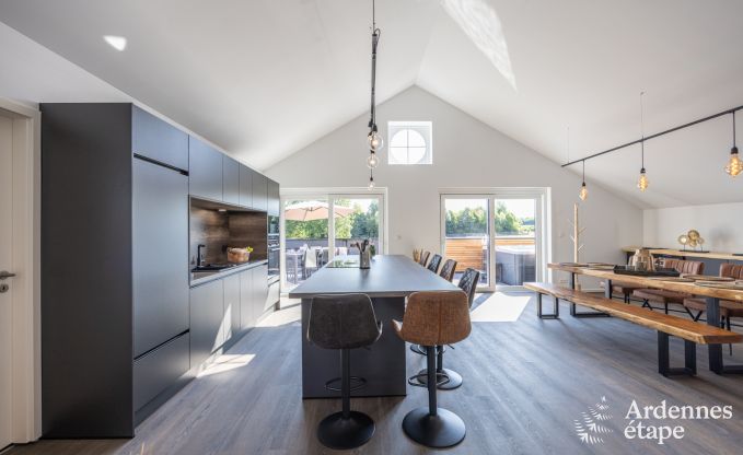 Maison confortable  Welkenraedt pour 6 personnes avec jacuzzi, quipements de jeux et jardin priv