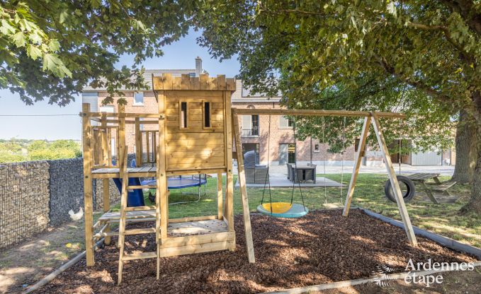 Maison confortable  Welkenraedt pour 6 personnes avec jacuzzi, quipements de jeux et jardin priv