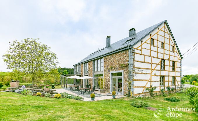 Grande maison pleine de charme pour 8 p. à Wellin en Ardenne